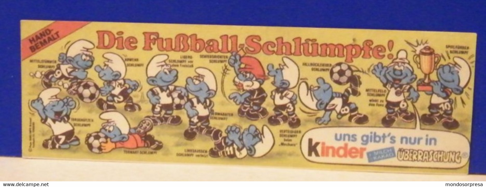 (AB127) CARTINA KINDER FERRERO - GERMANIA PUFFI CALCIATORI - Istruzioni