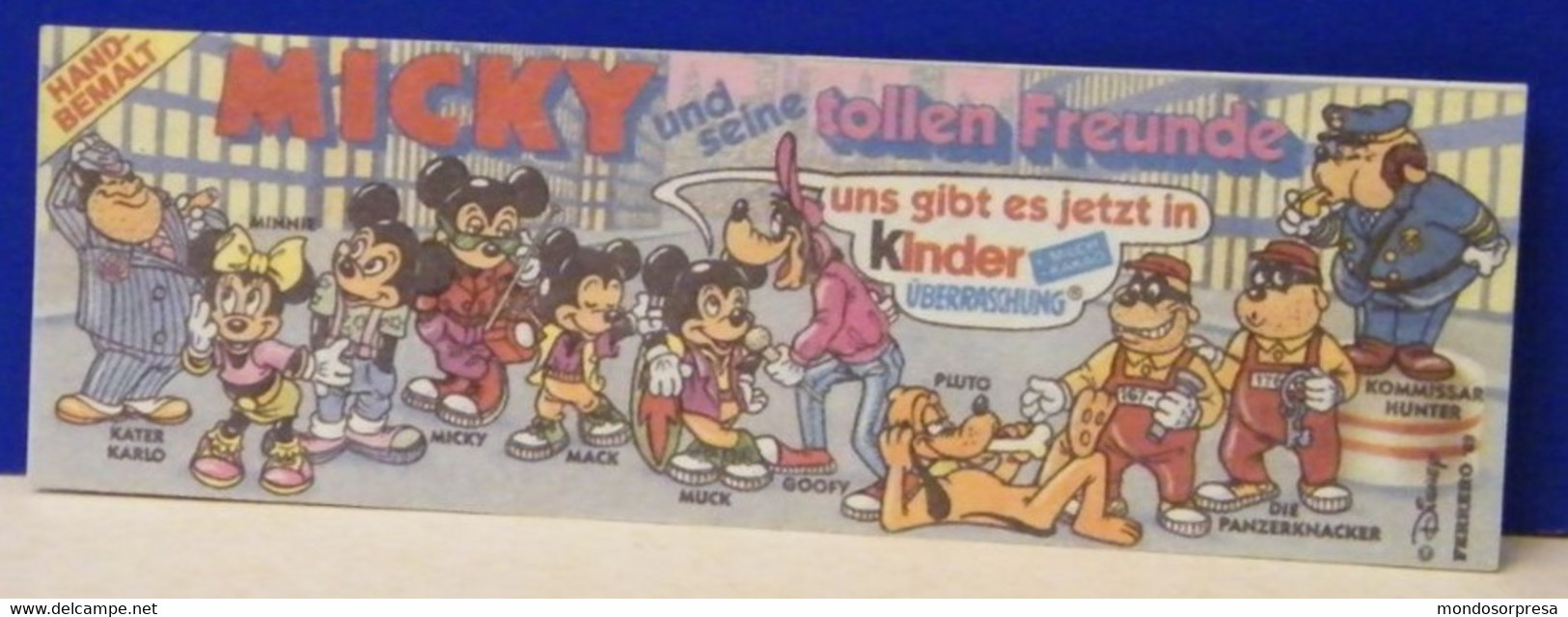 (AB129) CARTINA KINDER FERRERO - GERMANIA - MICKY UND SEINE TOLLEN FREUNDE - TOPOLINO E I SUOI AMICI - Istruzioni