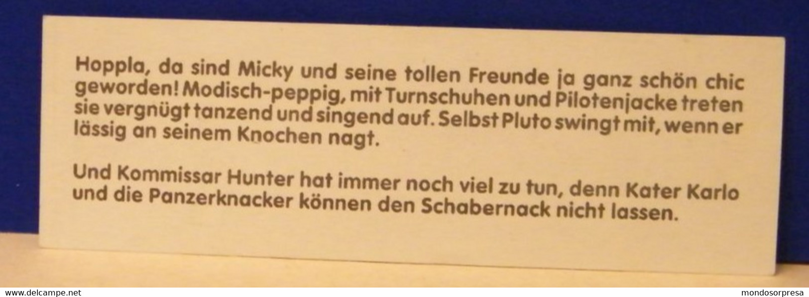 (AB129) CARTINA KINDER FERRERO - GERMANIA - MICKY UND SEINE TOLLEN FREUNDE - TOPOLINO E I SUOI AMICI - Notices