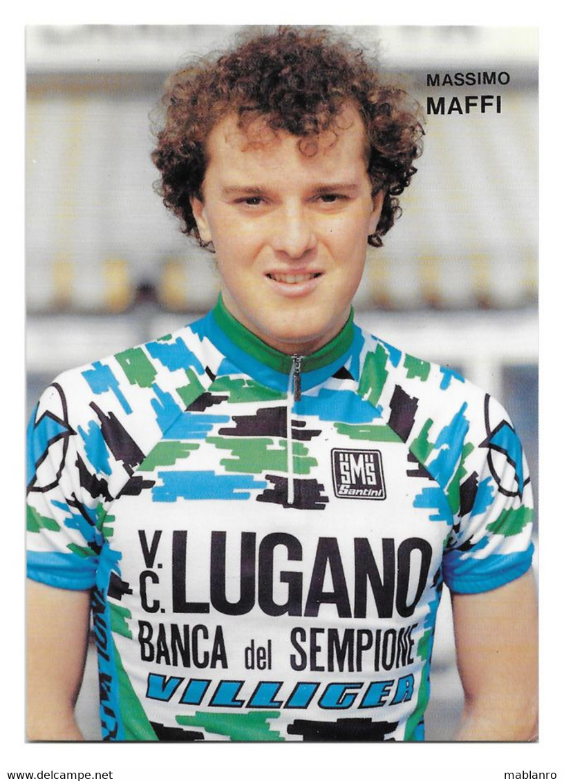 CARTE CYCLISME MASSIMO MAFFI TEAM VC. LUGANO 1991 - Cycling