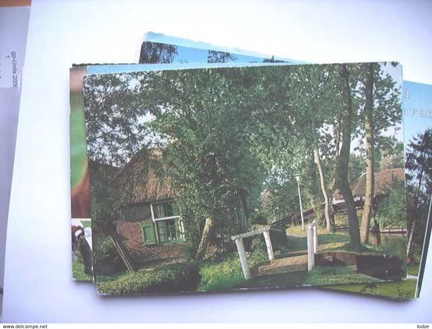 Nederland Holland Pays Bas Giethoorn Met Fiets/Wandel Bruggetje - Giethoorn