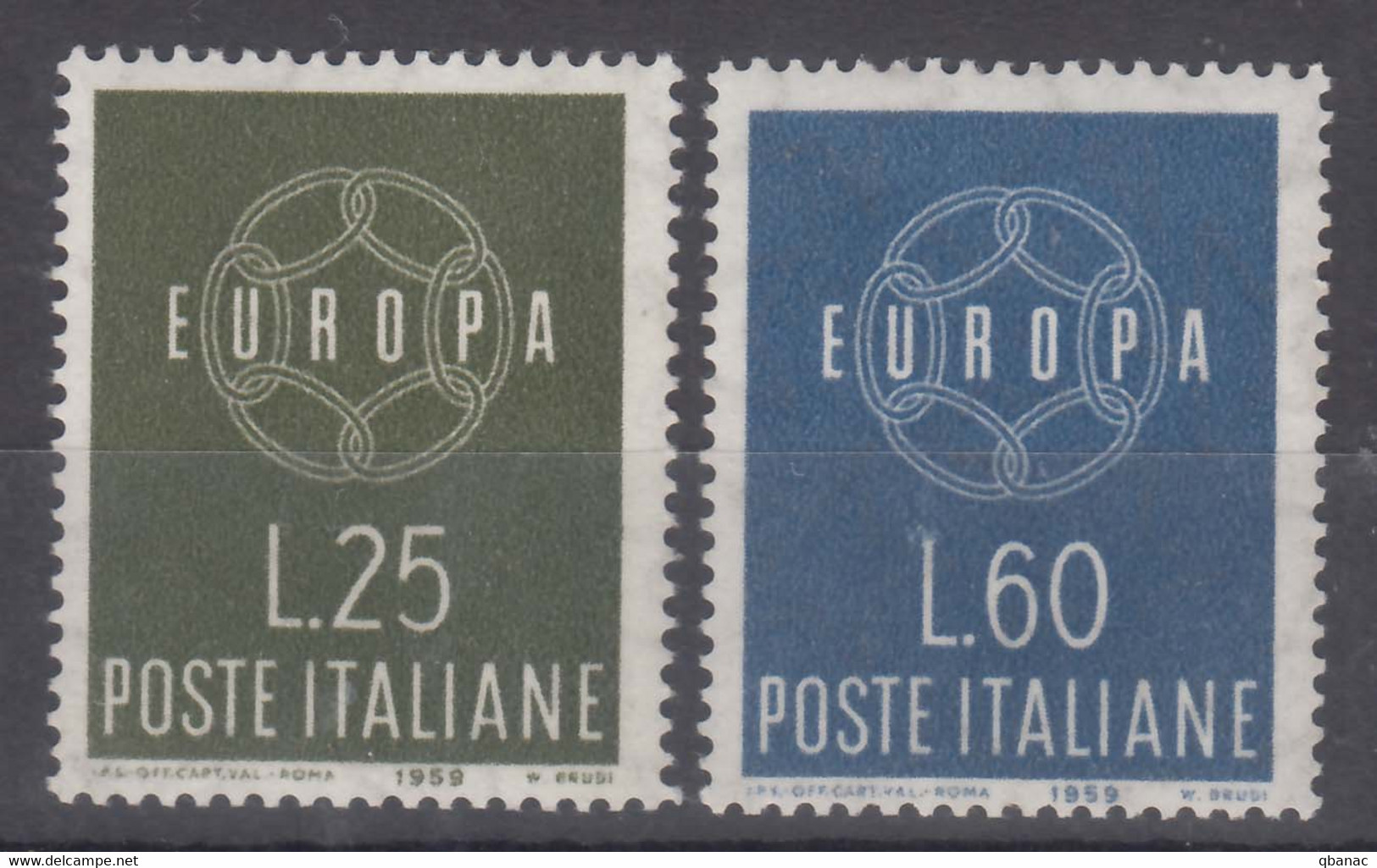 Italy 1959 Europa Mint Never Hinged - 1959