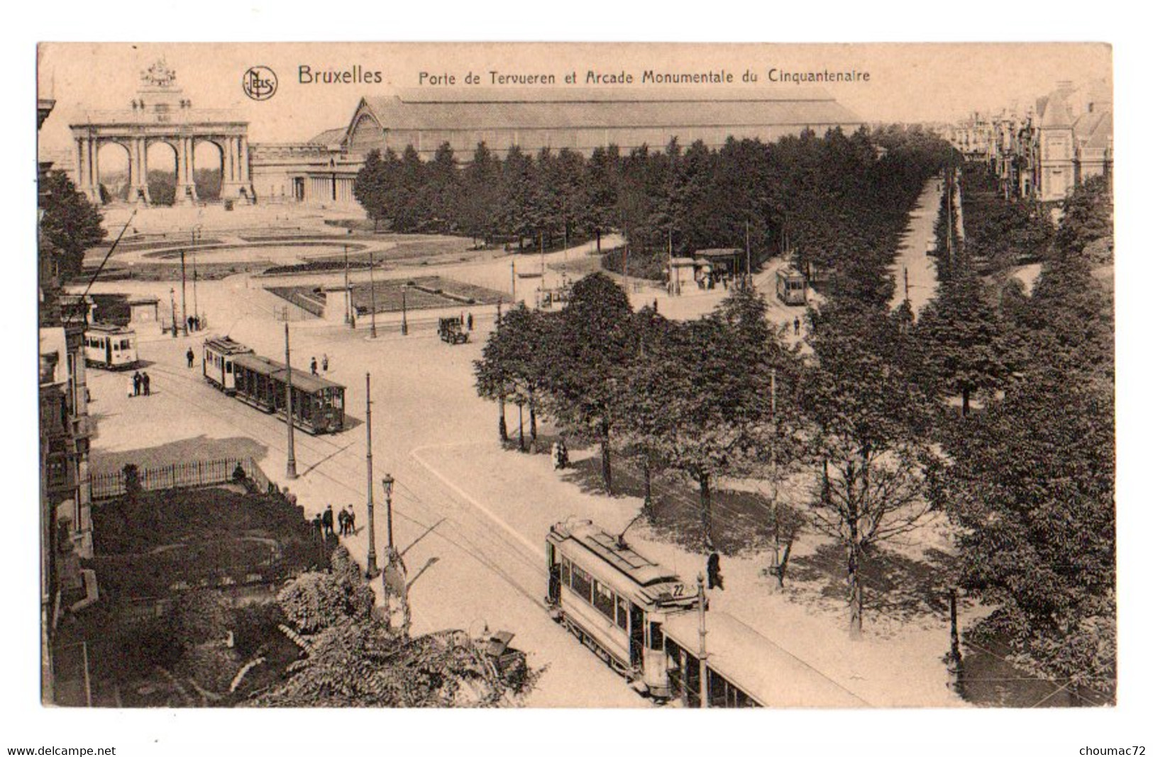 (Belgique) Bruxelles 153, Nels Thill, Porte De Tervueren, Tramway - Nahverkehr, Oberirdisch