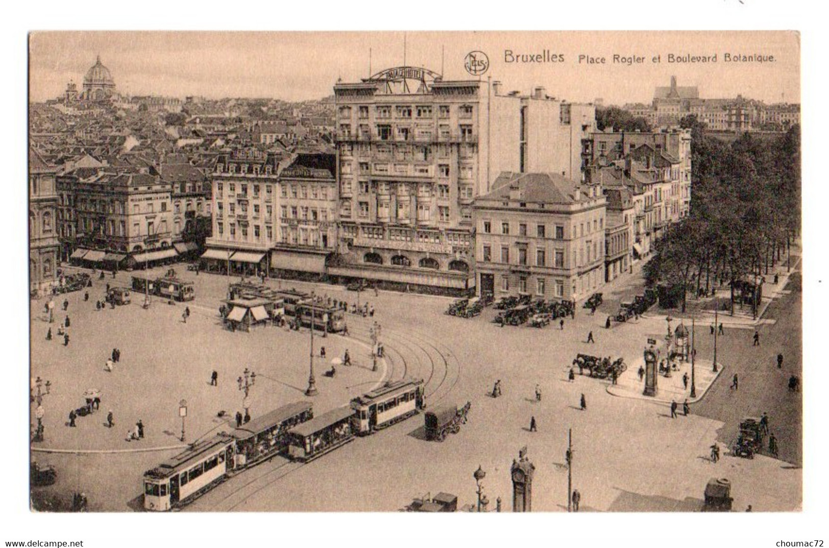 (Belgique) Bruxelles 152, Nels Thill, Place Rogler Et Boulevard Botanique, Tramway - Transporte Público