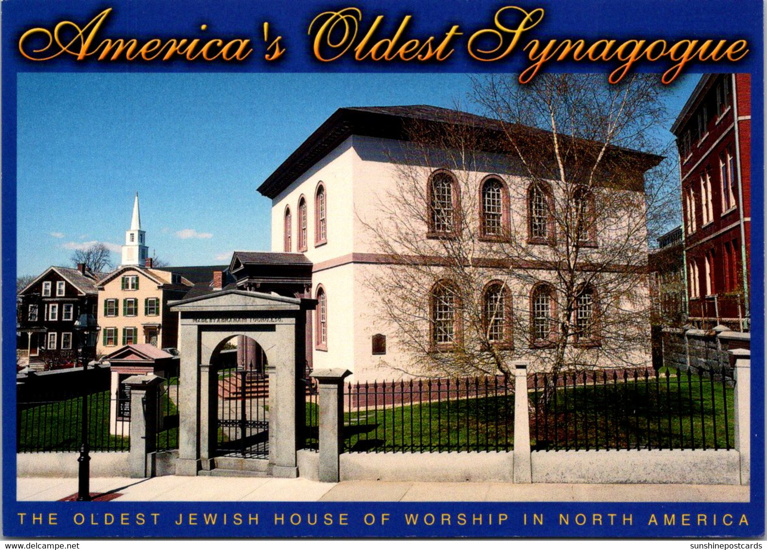 Rhode Island Newport Touro Synagogue Oldest Jewish House Of Worship In North America - Newport