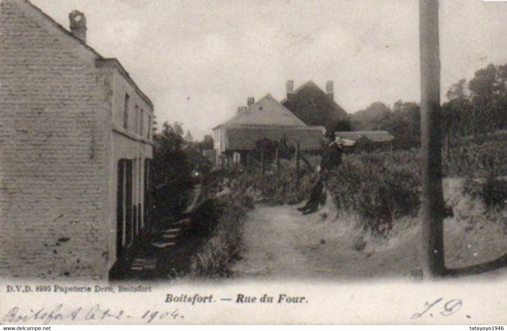 Boisfort  Rue Du  Four Voyagé En 1906 D.V.D 8993 - Watermaal-Bosvoorde - Watermael-Boitsfort