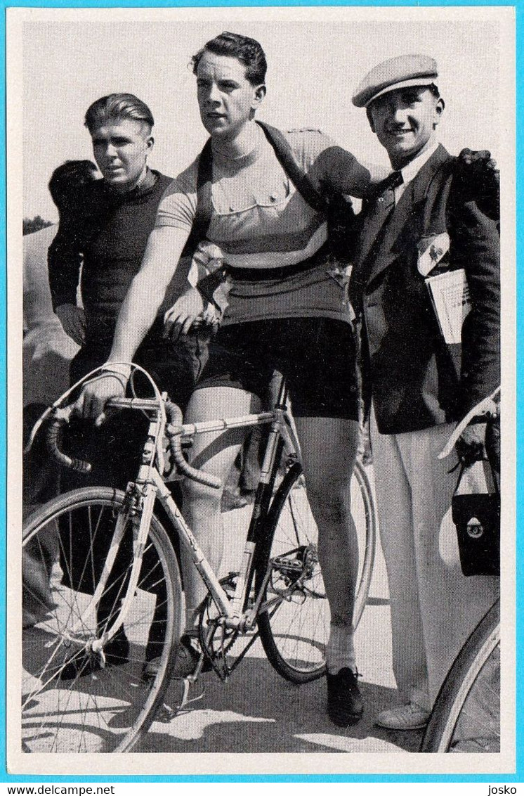 ROBERT CHARPENTIER (France) 3. Gold Medals On OLYMPIC GAMES BERLIN 1936 * German Vintage Card Cyclisme Cycling Ciclismo - Trading-Karten