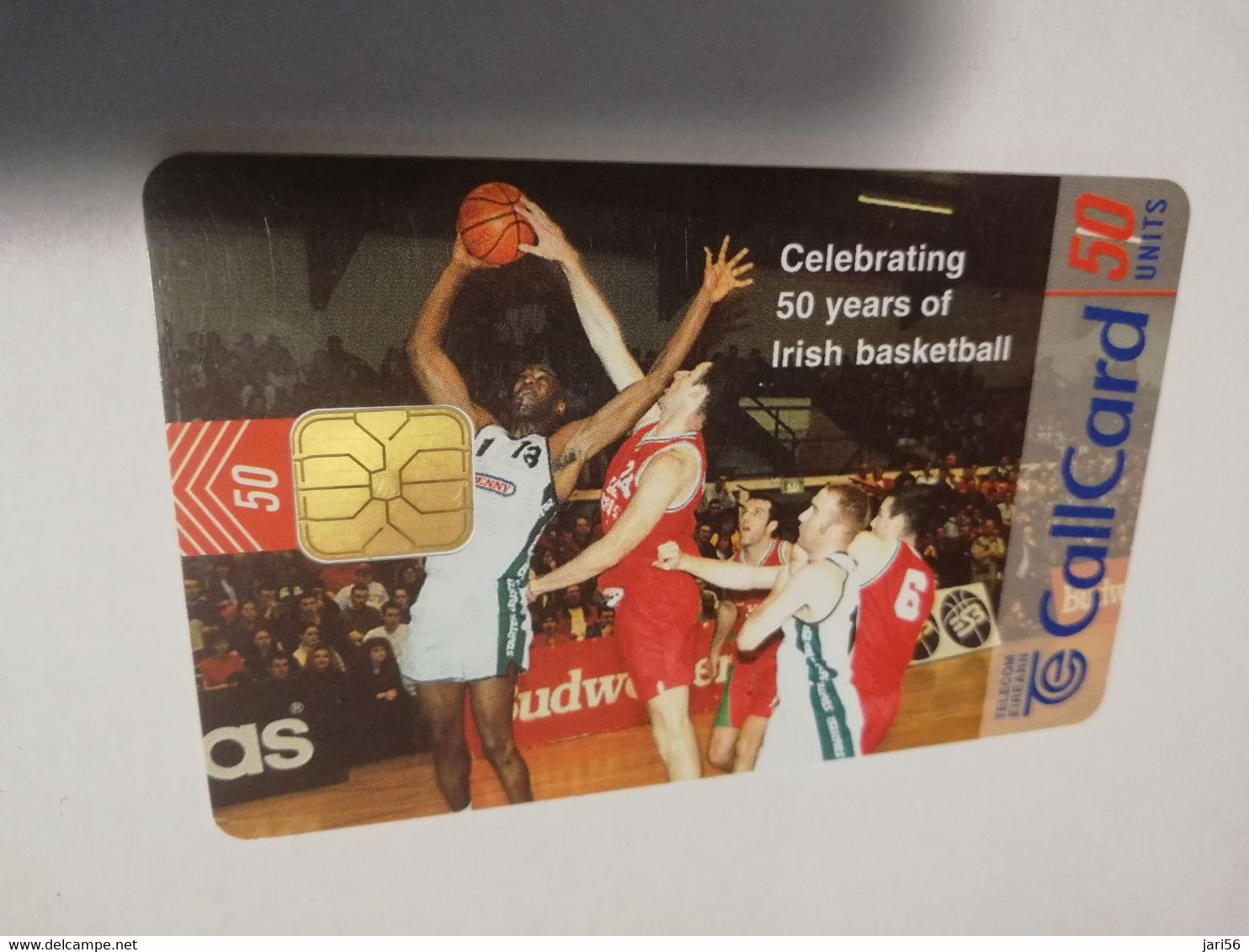 IRELAND /IERLANDE    CHIPCARD  50 UNITS     50 YEARS BASKETBAL         ** 6399** - Irlanda