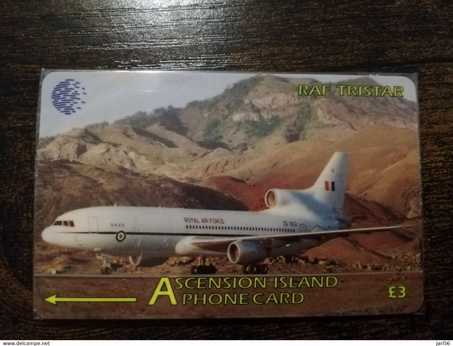 ASCENSION ISLAND   3 Pound  324CASB  RAF TRISTAR MINT New  Logo C&W **6410** - Islas Ascensión