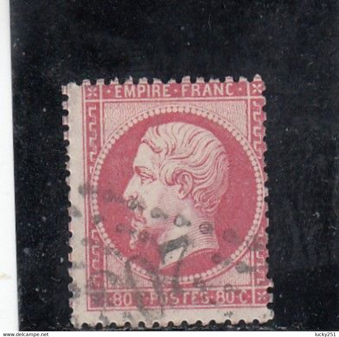 France - Année 1853/62 - N°YT N°24 - Type Empire,  Oblitéré Losange GC - 1862 Napoléon III