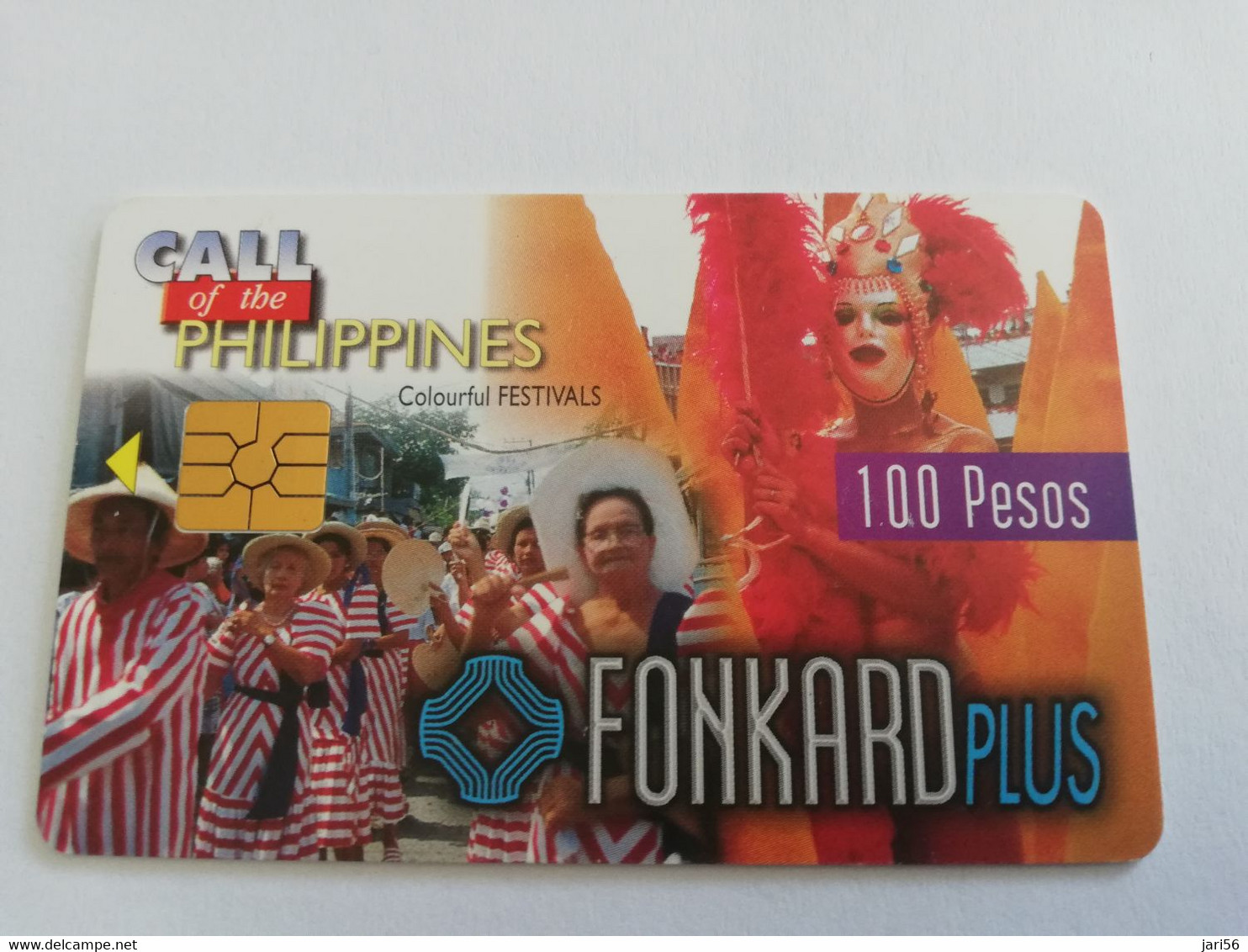 FILPPPINES CHIP  CARD / COLOURFULL FESTIVAL    Fine Used Card  ** 6425** - Filippine