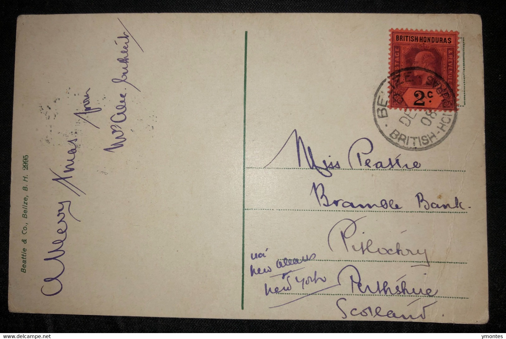 Postcard British Honduras , Belize Regatta 1908 - Belize