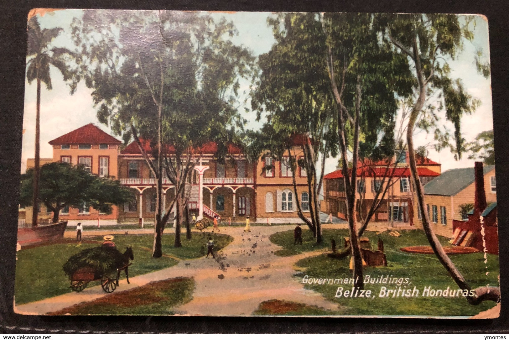 Postcard British Honduras , Goverment Buildings 1908 - Belize