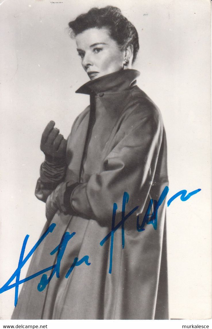 7039--AK-- KATHARINE  HEPBURN  AUTOGRMM - Autographes