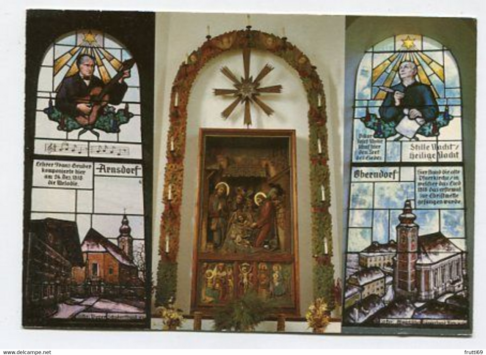 AK 012622 AUSTRIA - Oberndorf B. Salzburg - Altar Mi Krippe Und Seitenfenster - Oberndorf Bei Salzburg