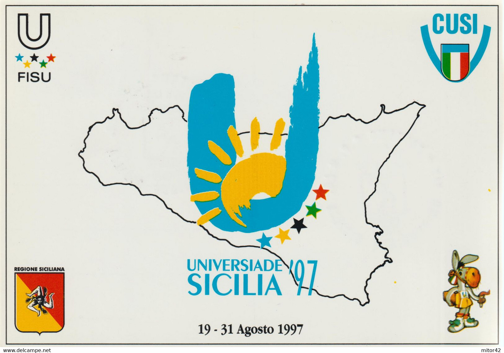 278-Marsala-Sicilia-Marcofilia-Universiadi Sport Pallacanestro-Annullo Speciale-1997 - Marsala