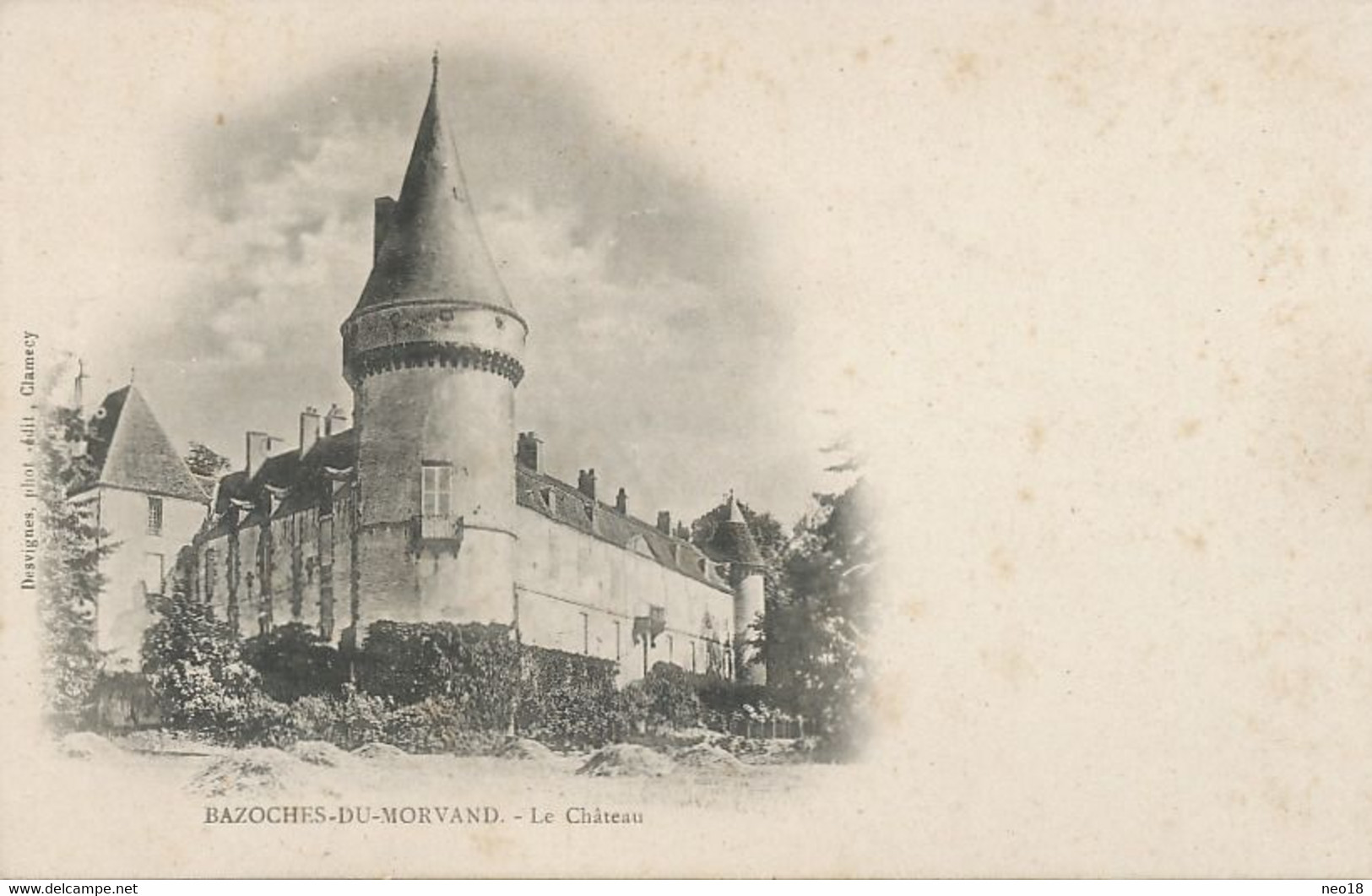 Pionnière Avant 1903 Bazoches Du Morvand Le Chateau Desvignes Clamecy - Bazoches