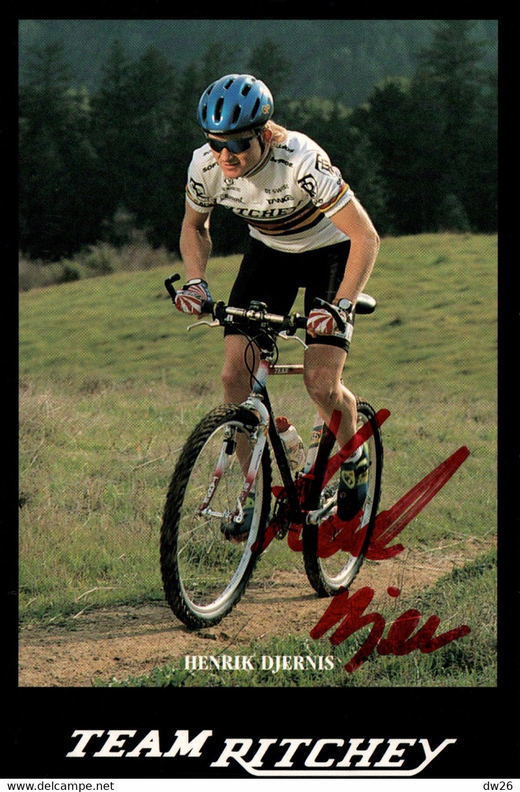 Fiche Cyclisme Dédicacée - Henrik Djernis, Champion Du Monde De Cyclo-cross 1993 - Equipe Ritchey - Sport