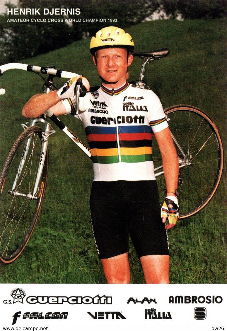 Fiche Cyclisme - Henrik Djernis, Champion Du Monde De Cyclo-cross 1993 - Equipe Guerciotti - Sport