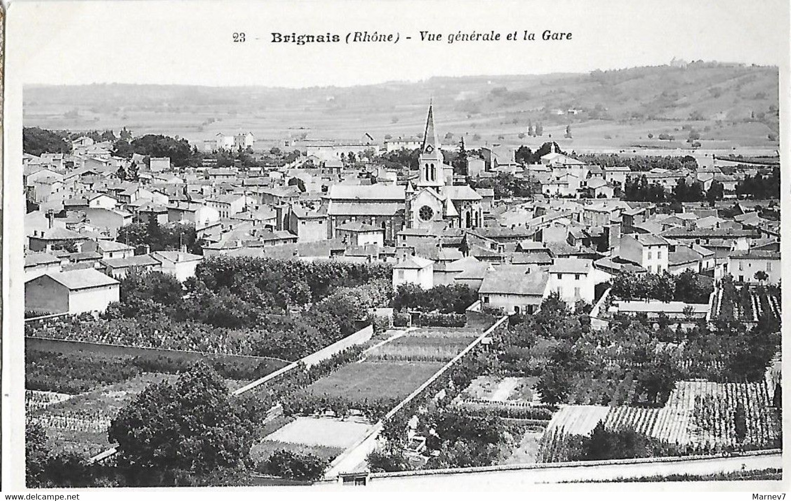 69 Rhône - CPA - BRIGNAIS - Vue Générale Et La Gare - Eglise - Brignais