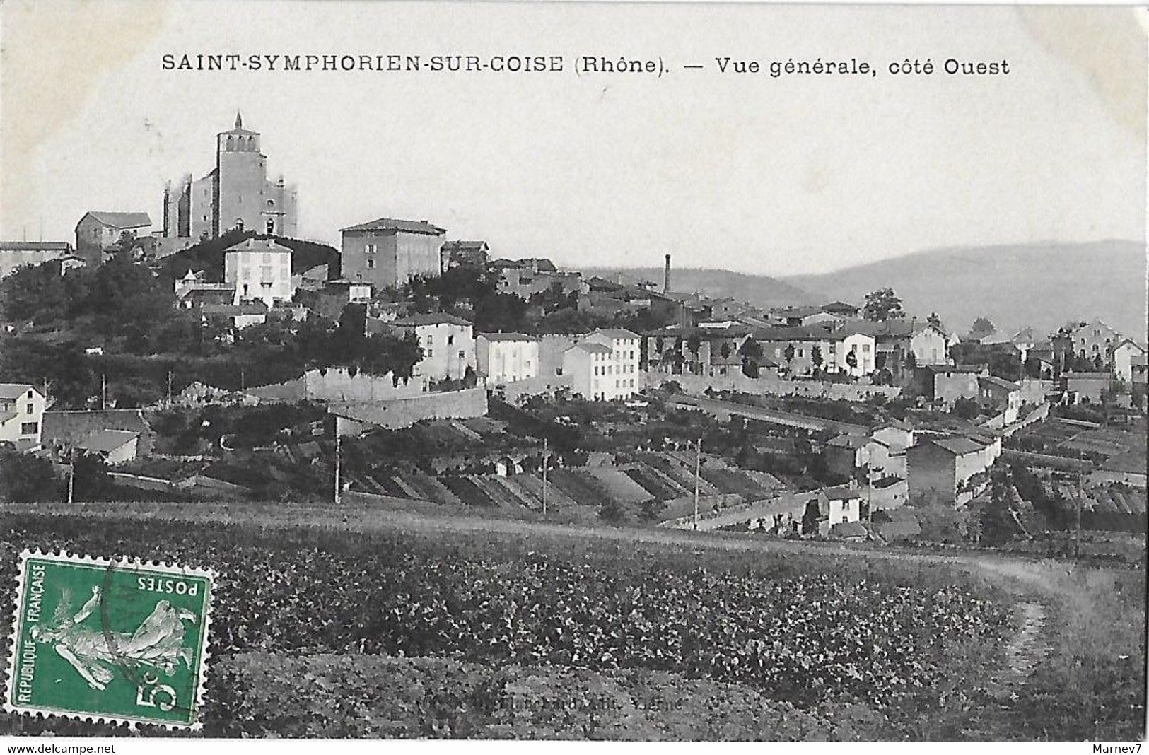 69 Rhône - CPA - St Saint SYMPHORIEN Sur COISE - Vue Générale Côté Ouest - - Brignais