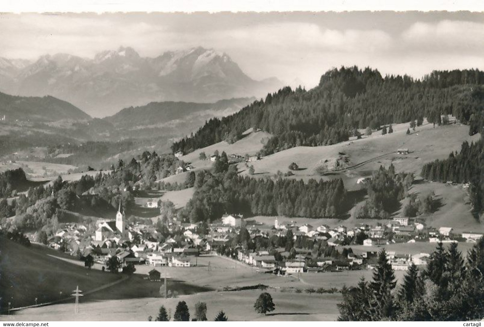 CPM (Fotokarte)-20482- Allemagne  Oberstaufen Aus Der Vogelschau  -Envoi Gratuit - Oberstaufen