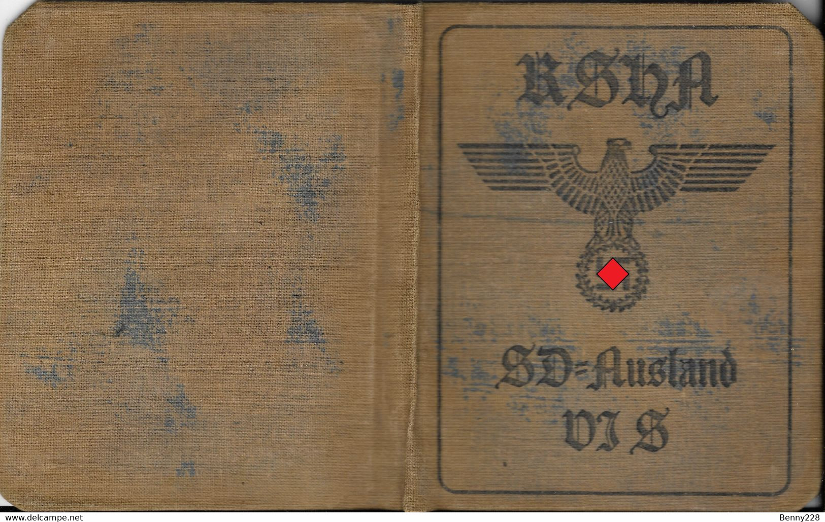 DOCUMENT III Reich. Nazi WW2 Germany.not Original - SD - AUSLAND. - Documentos