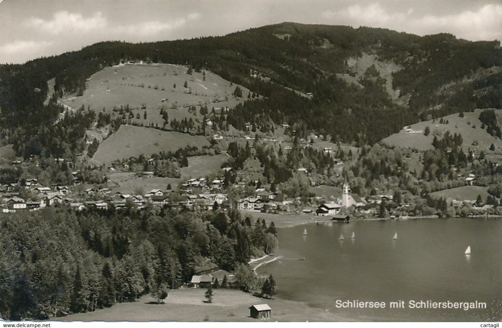 CPM (Fotokarte)-20483- Allemagne   Schliersee Panorama-Ansicht Luftbild 1966-Envoi Gratuit - Oberstaufen