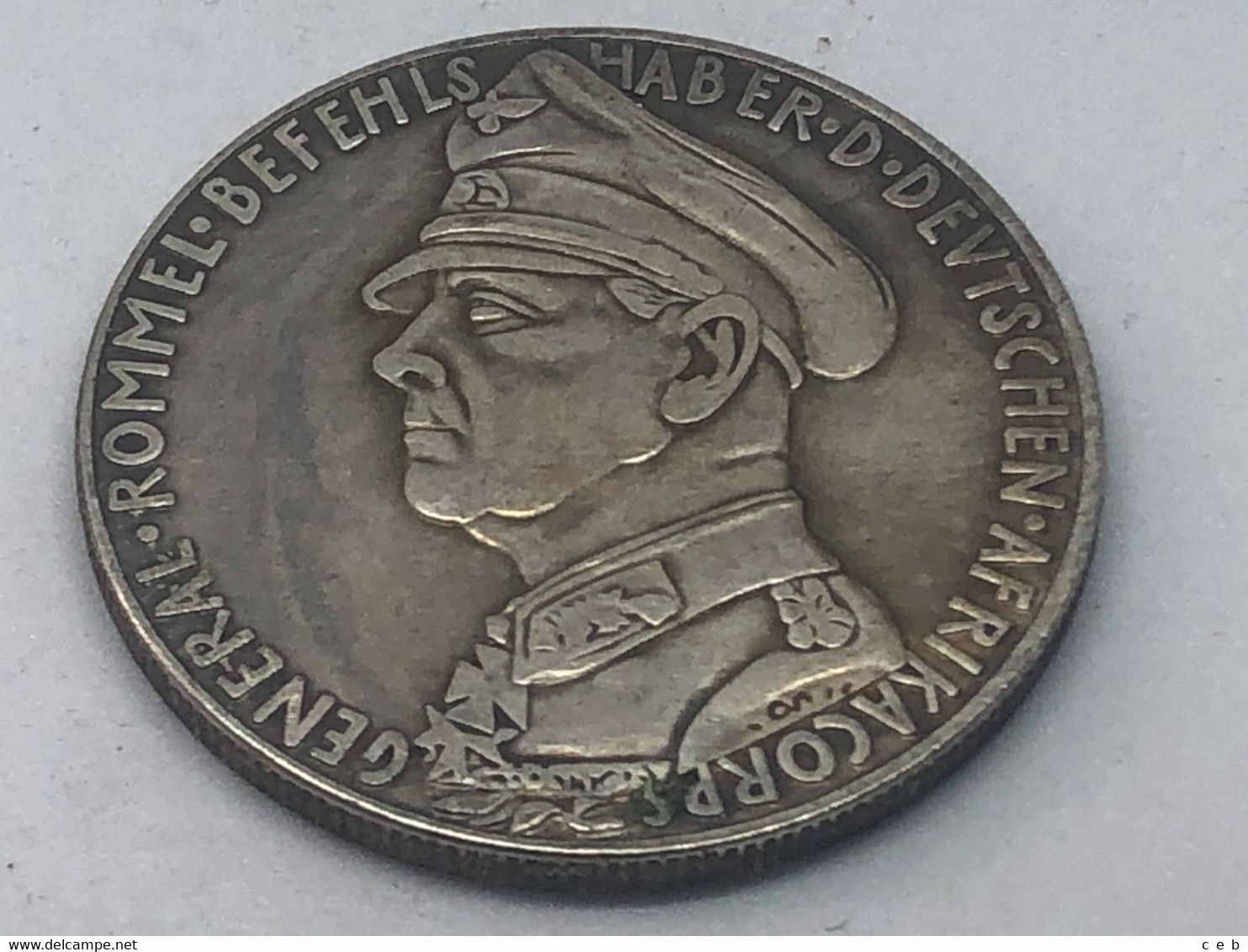 RÉPLICA Medalla Mariscal Erwin Rommel. Afrika Korps. Batalla De Tobruk. 1941. II Guerra Mundial, Alemania. - Germany