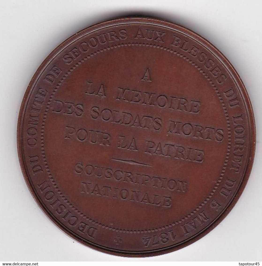 0 1) Très Belle Médaille De "Coulmiers 1870"1874"  Signé "Coquet /Lagrange" Réf. ANC 82 A (Rare Dans Son écrin - Frankreich