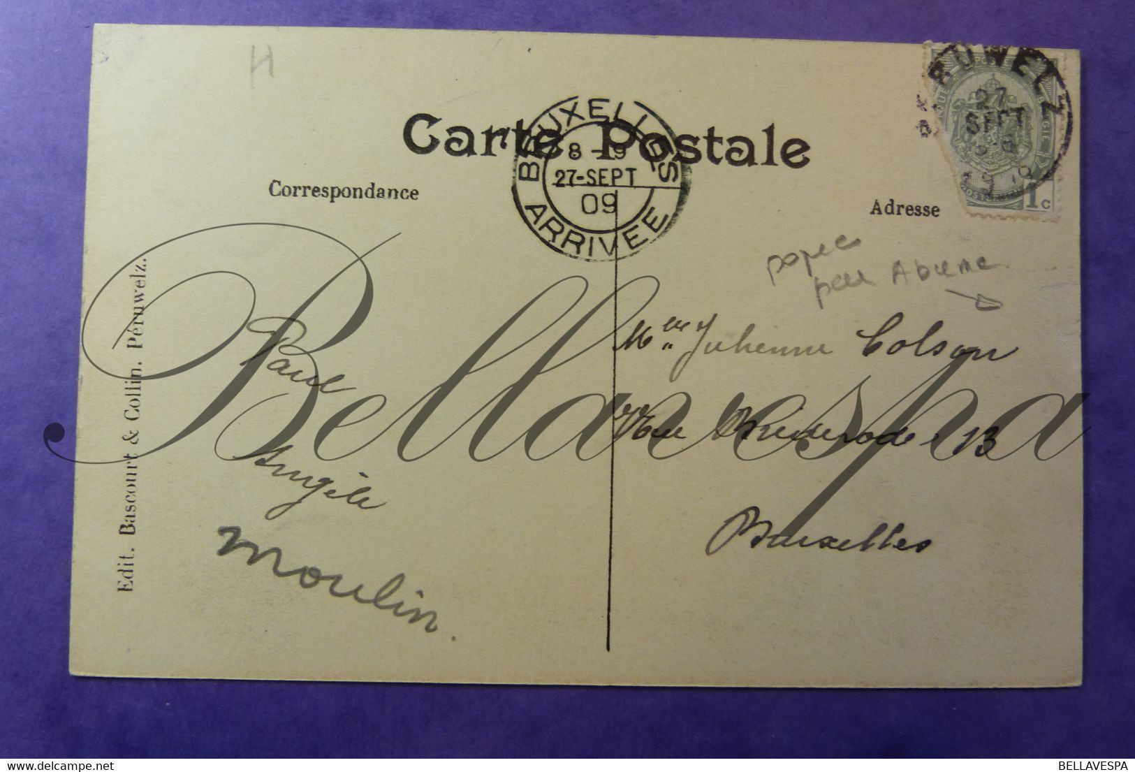Péruwelz. Un Coin De La Petite Place.1909 Edit Bascourt & Collin - Péruwelz
