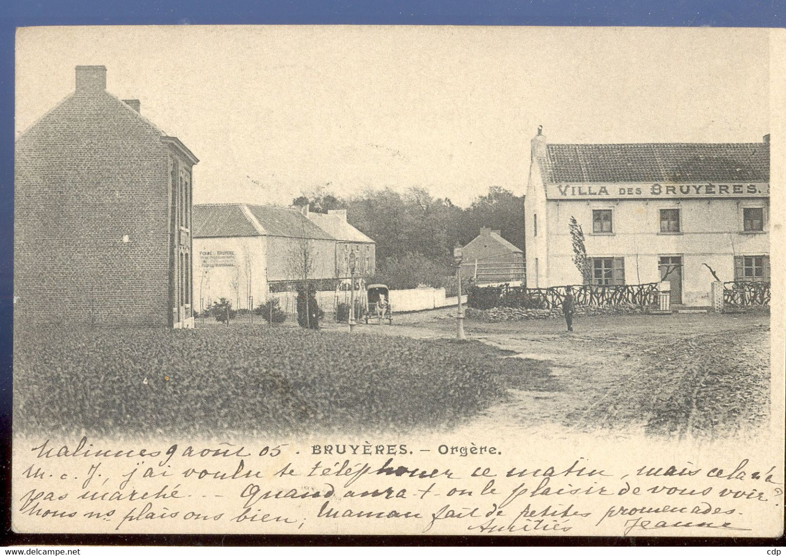 Cpa Nalines Bruyeres  Attelage  1905 - Ham-sur-Heure-Nalinnes