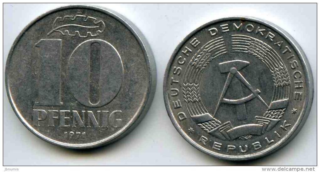 Allemagne Germany RDA DDR 10 Pfennig 1971 A J 1510 KM 10 - 10 Pfennig