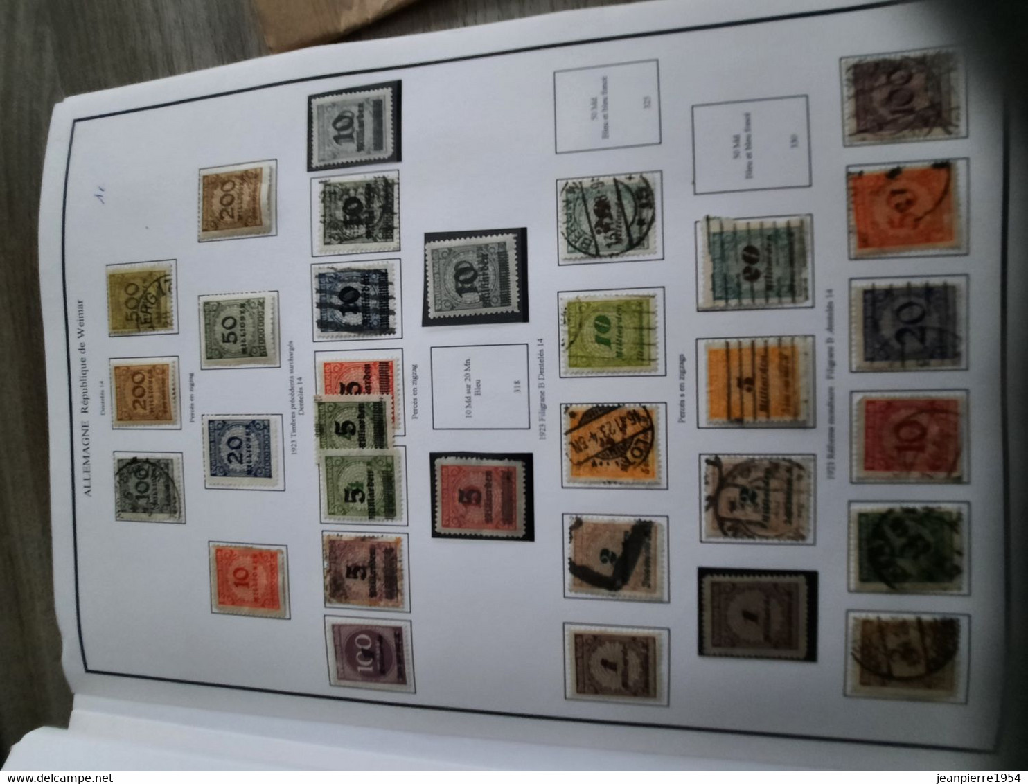 album de timbres allemand