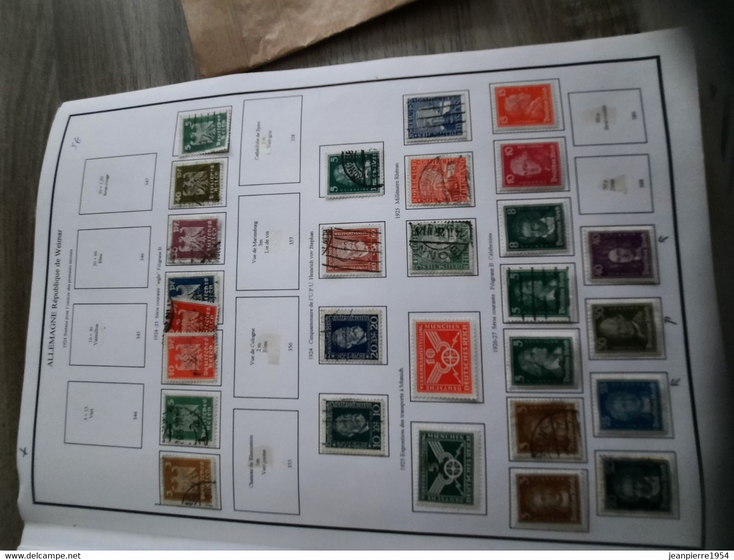 album de timbres allemand