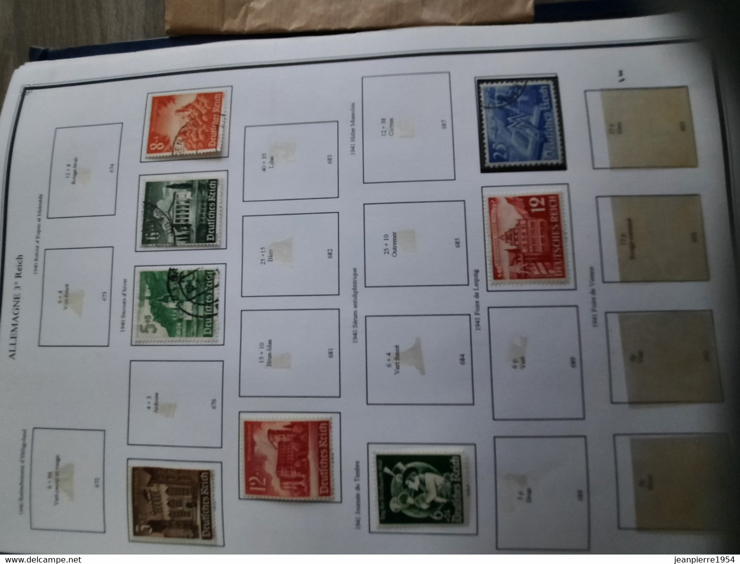 album de timbres allemand