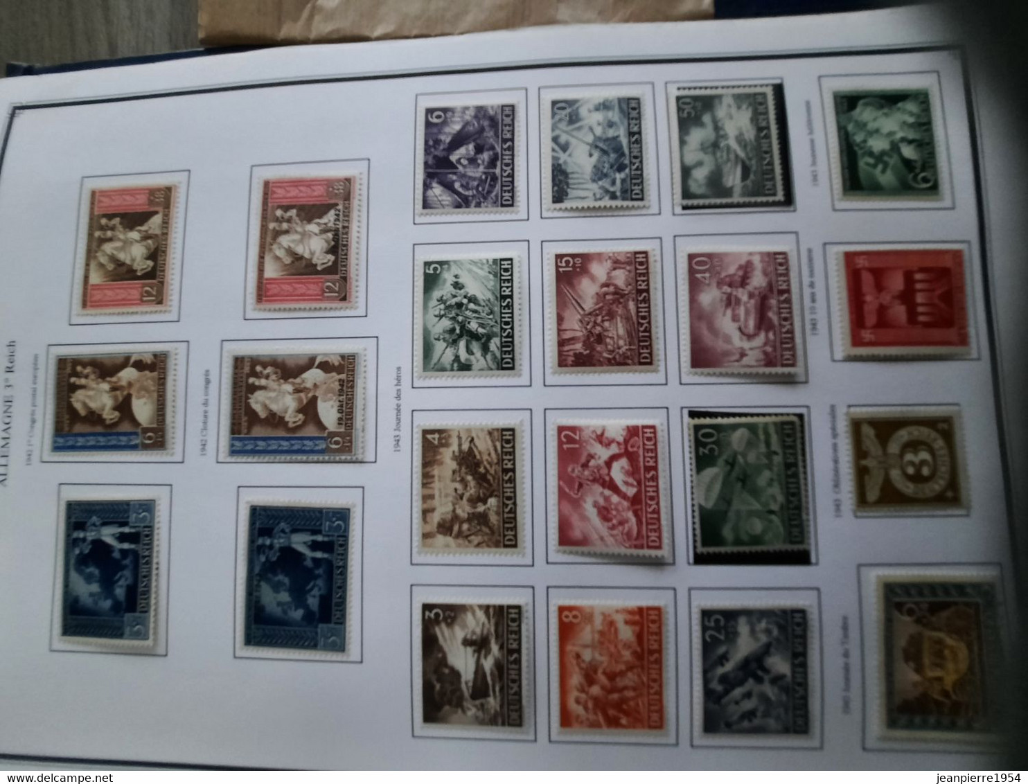 album de timbres allemand