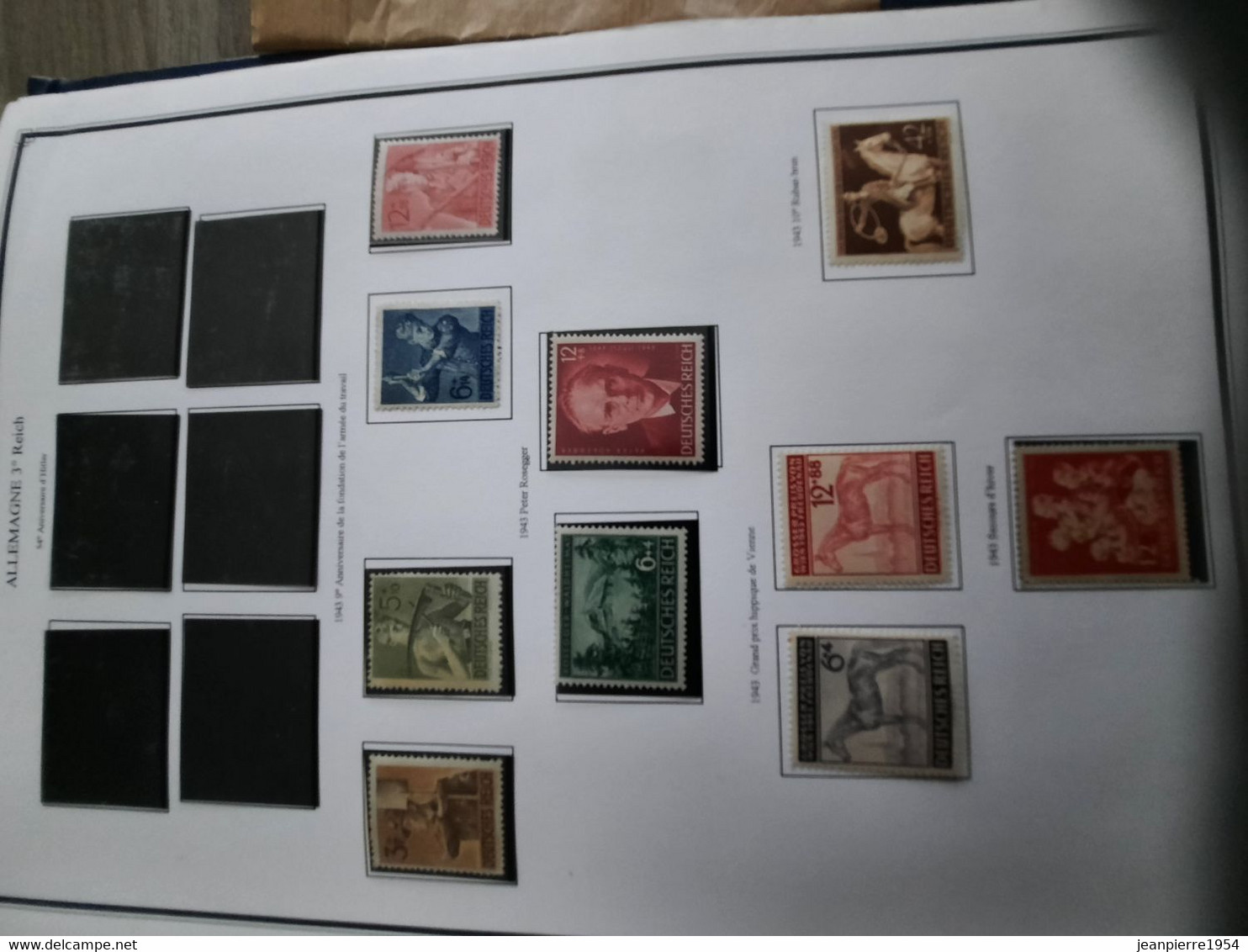 album de timbres allemand