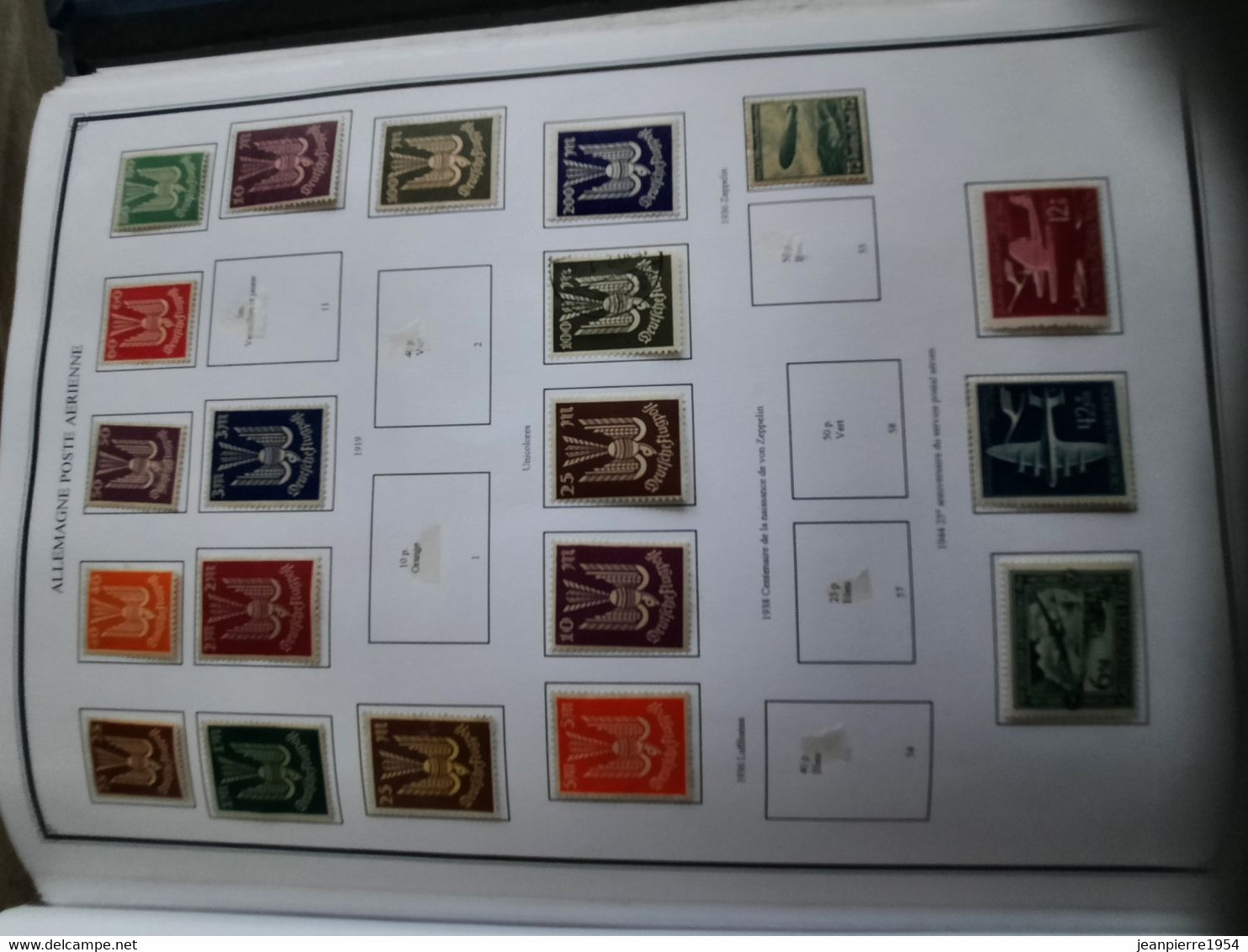 album de timbres allemand