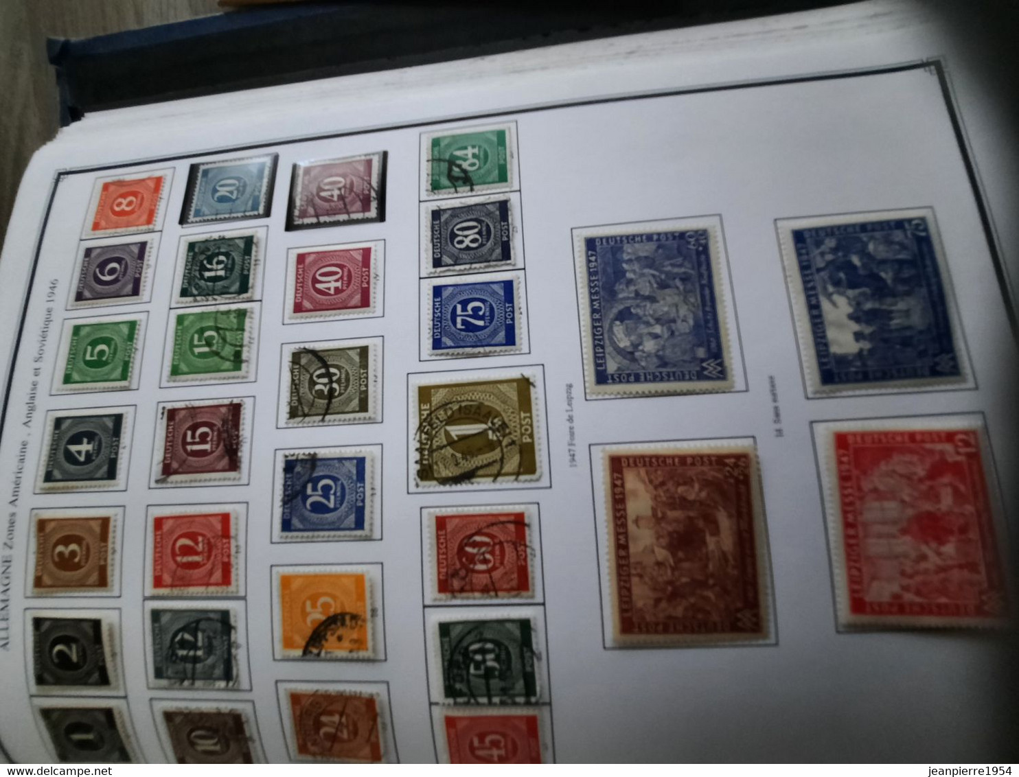 album de timbres allemand