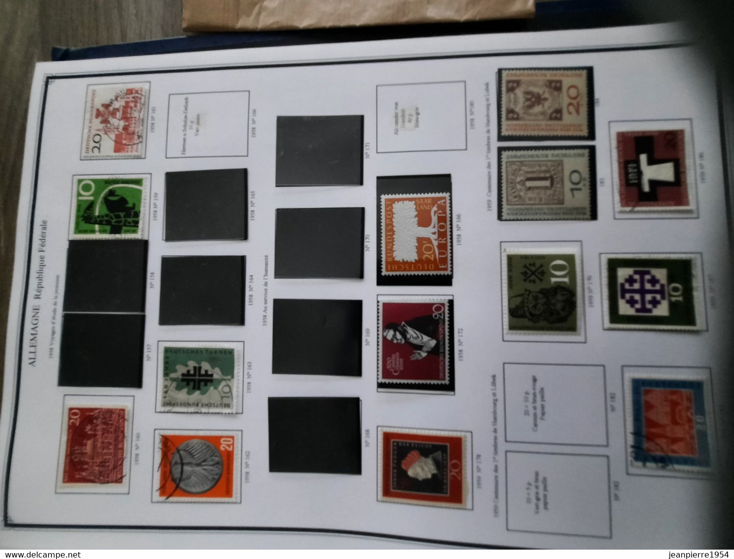 album de timbres allemand