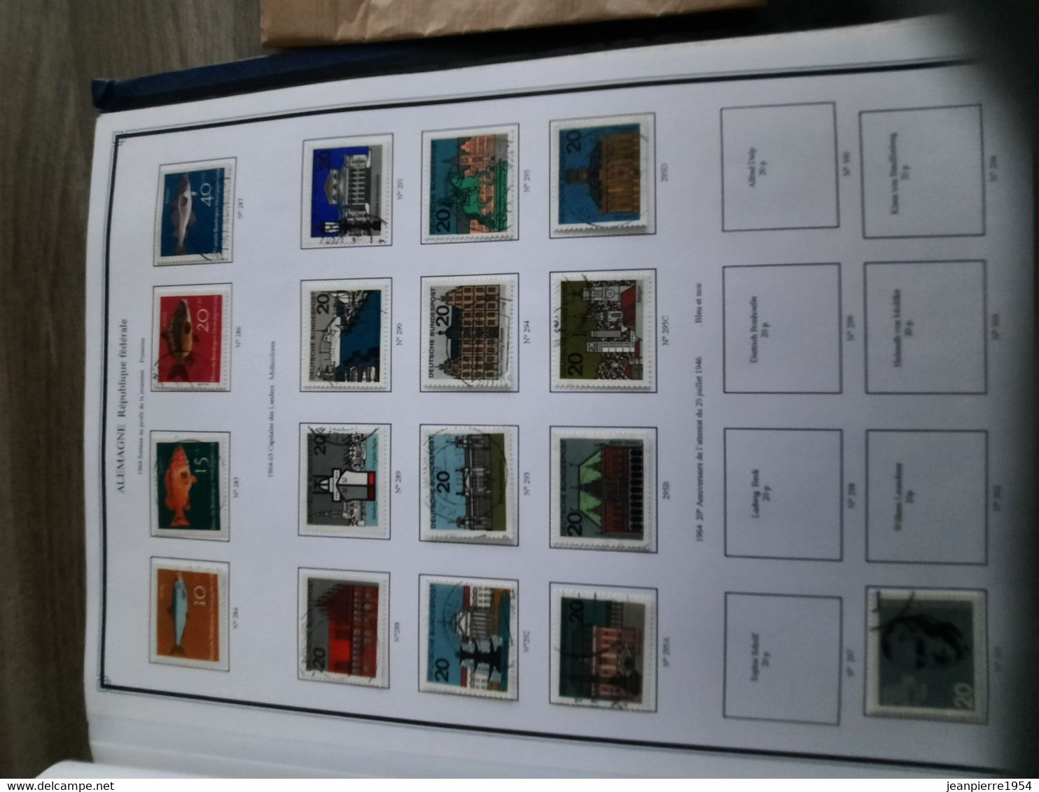 album de timbres allemand