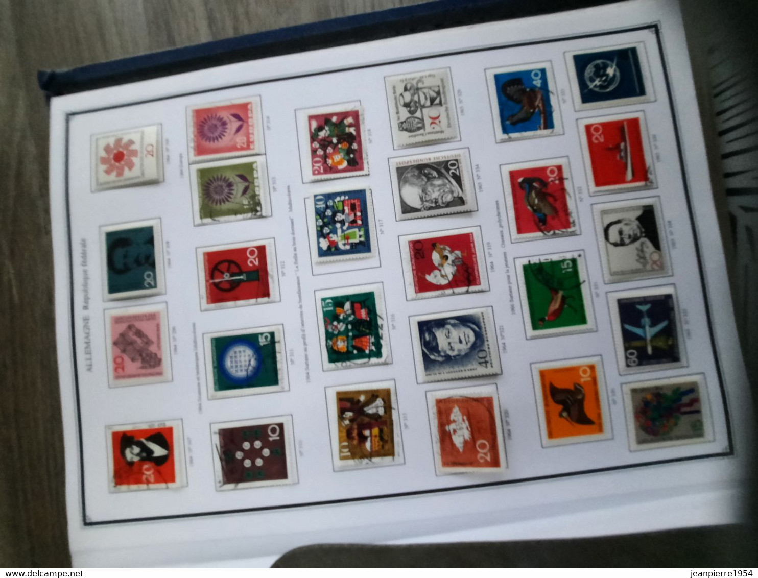 album de timbres allemand