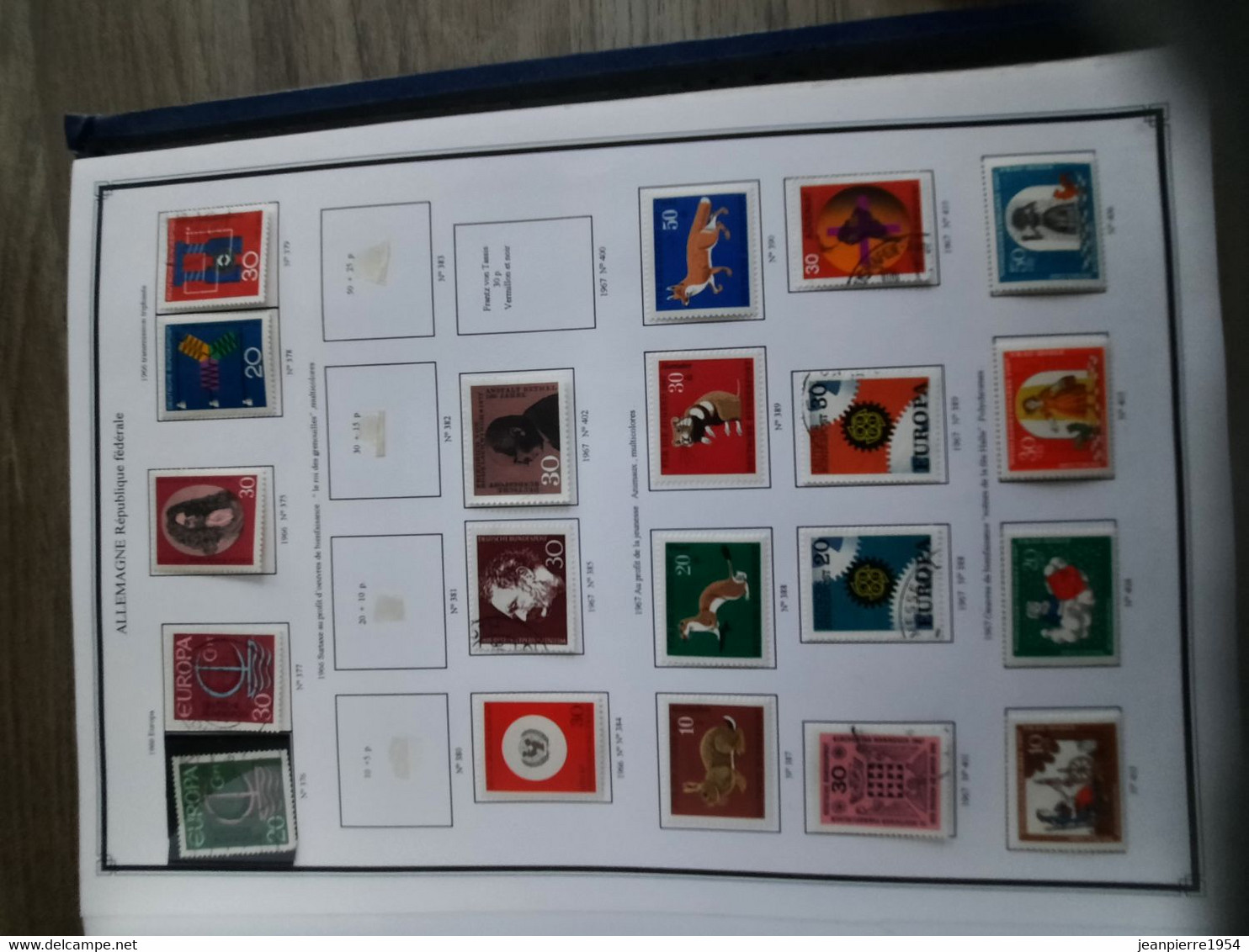 album de timbres allemand