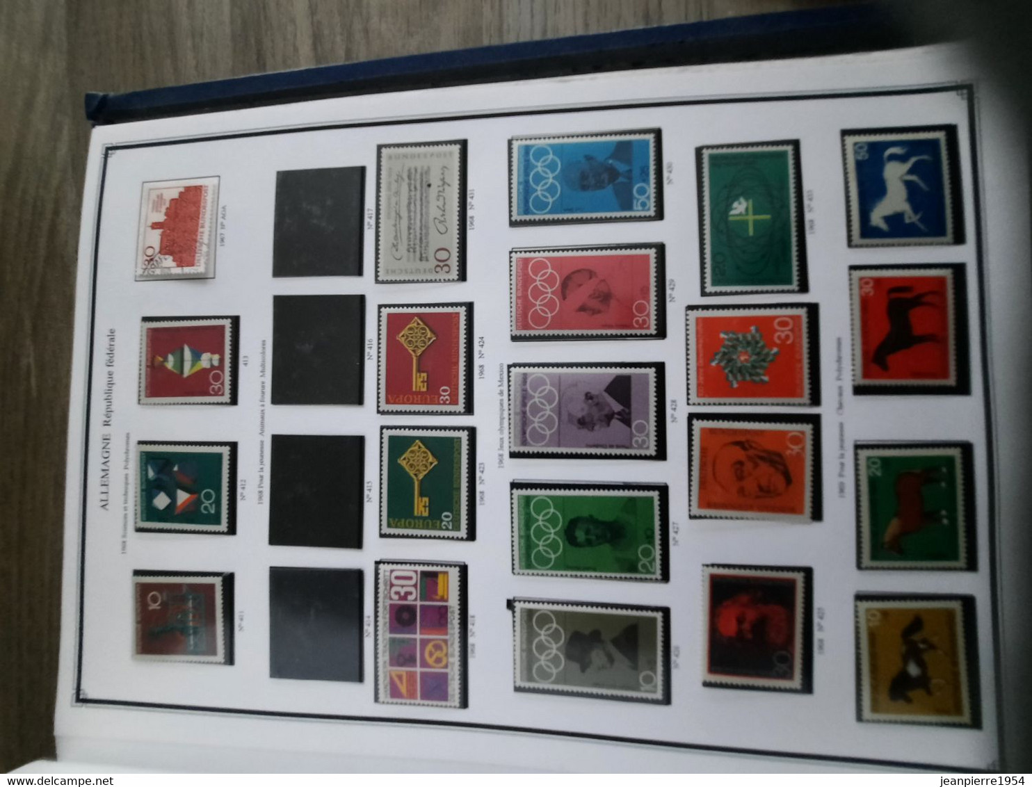 album de timbres allemand