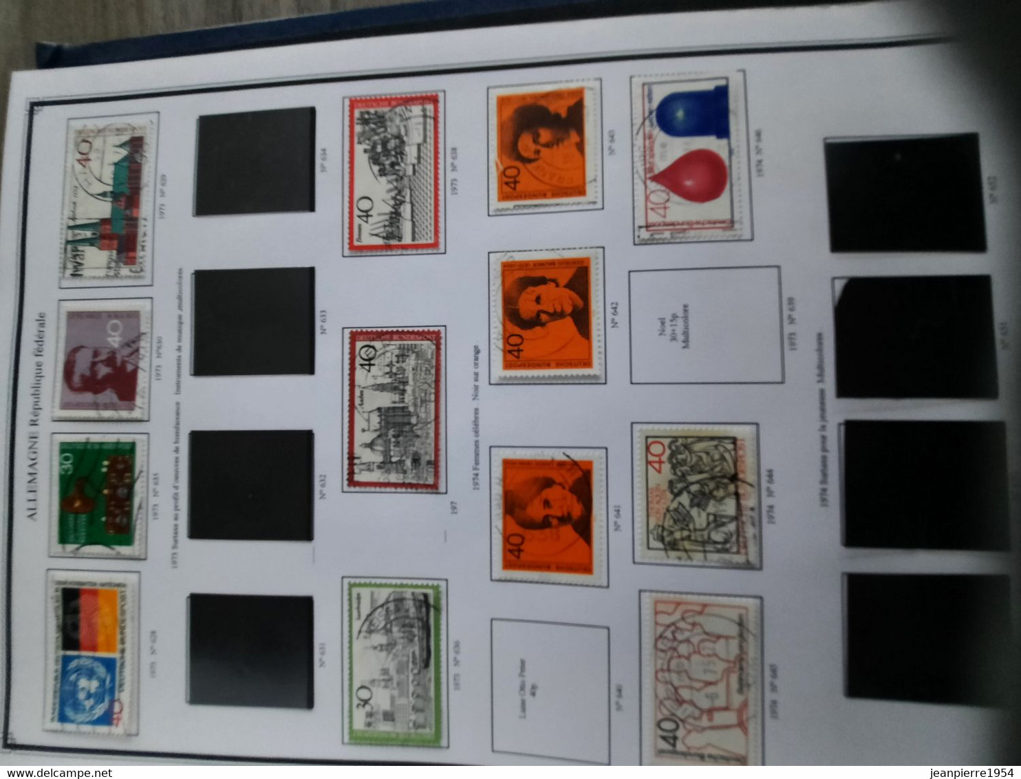 album de timbres allemand