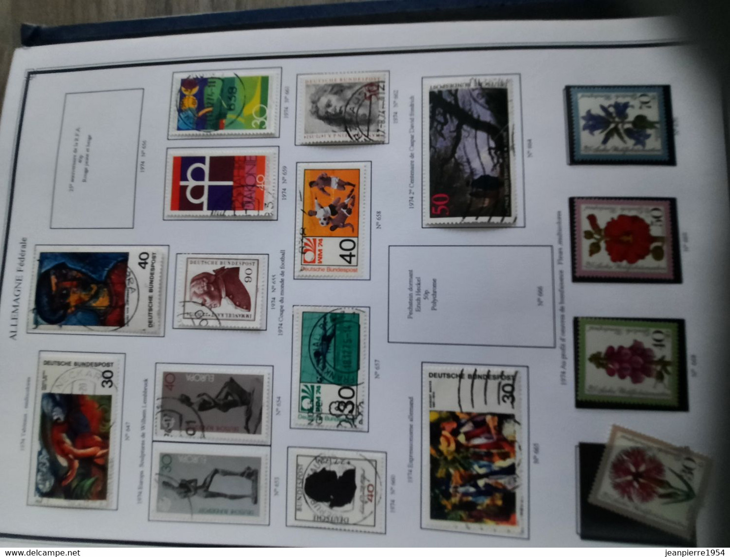 album de timbres allemand