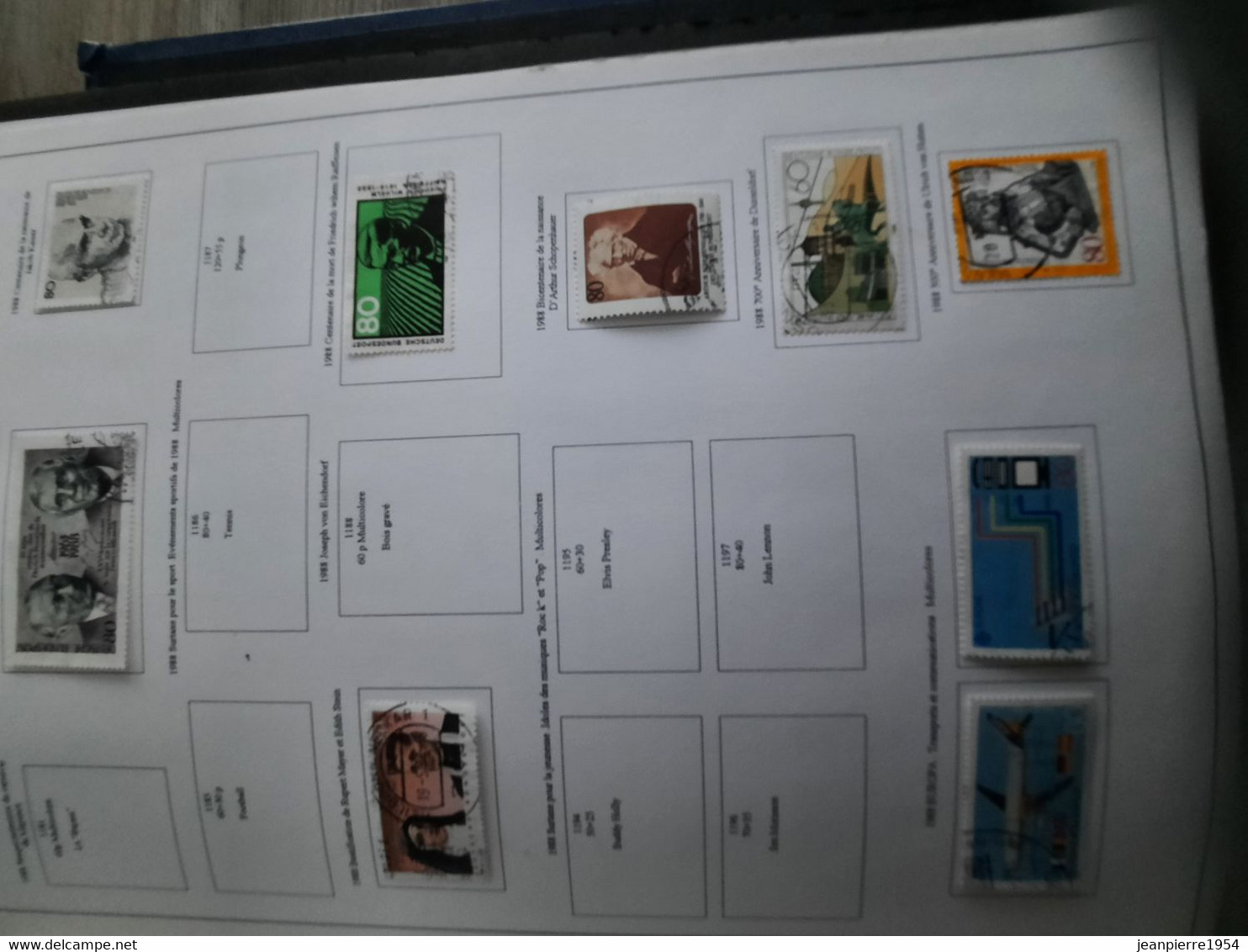 album de timbres allemand