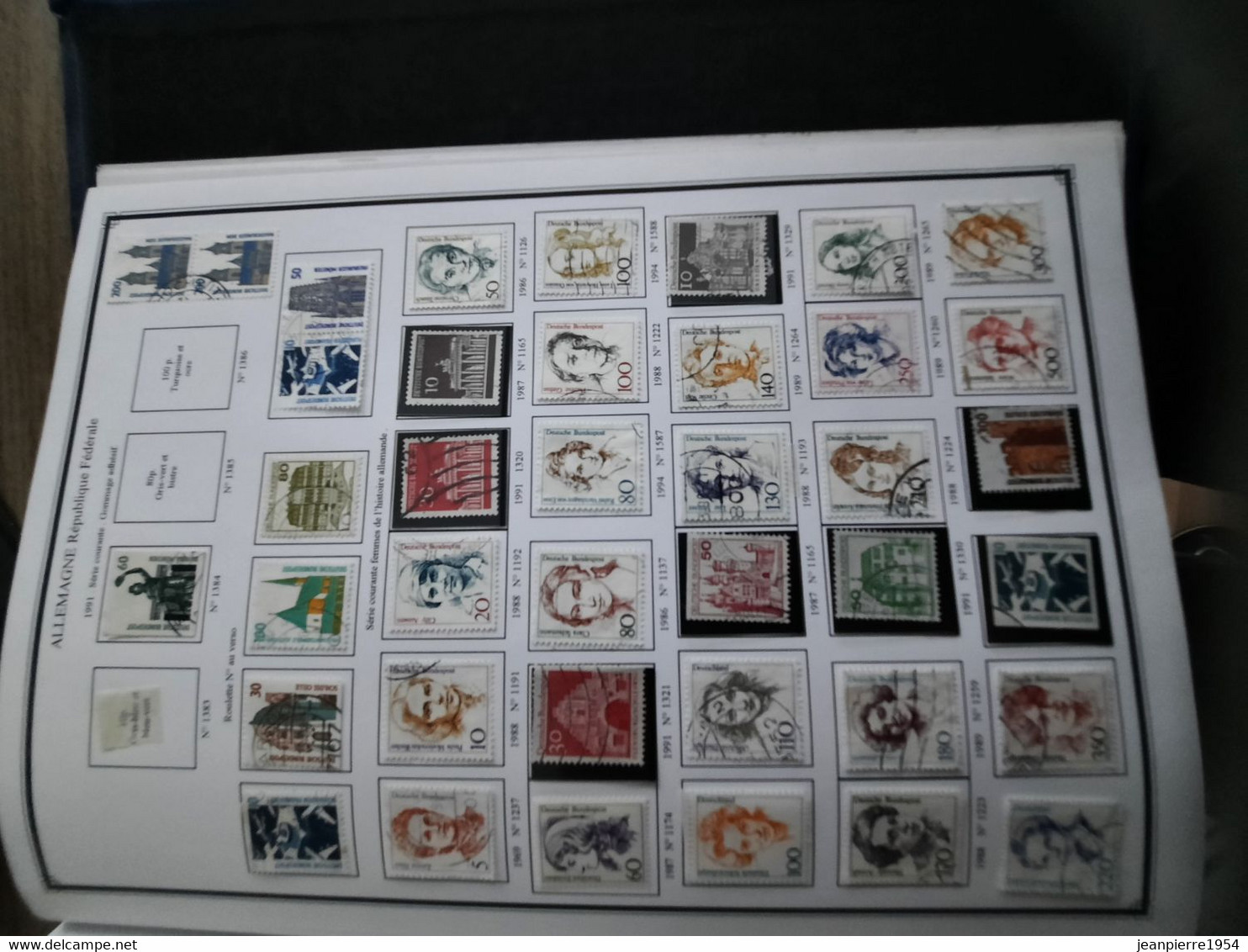 album de timbres allemand