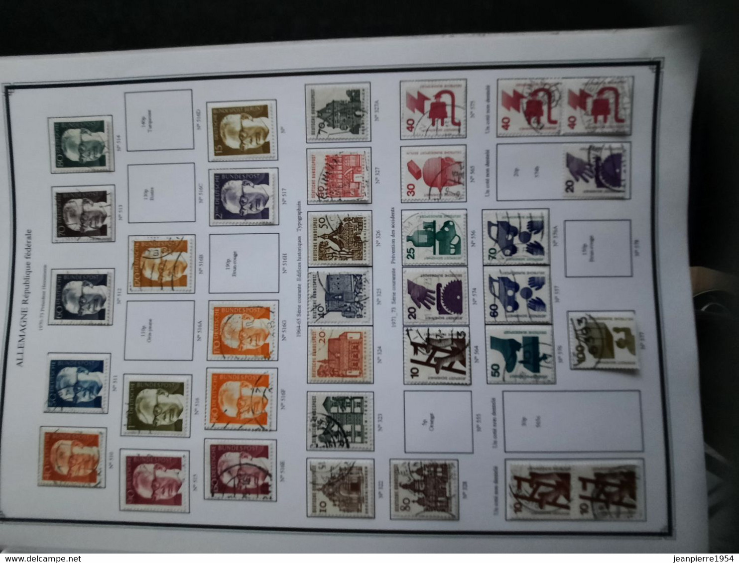 album de timbres allemand